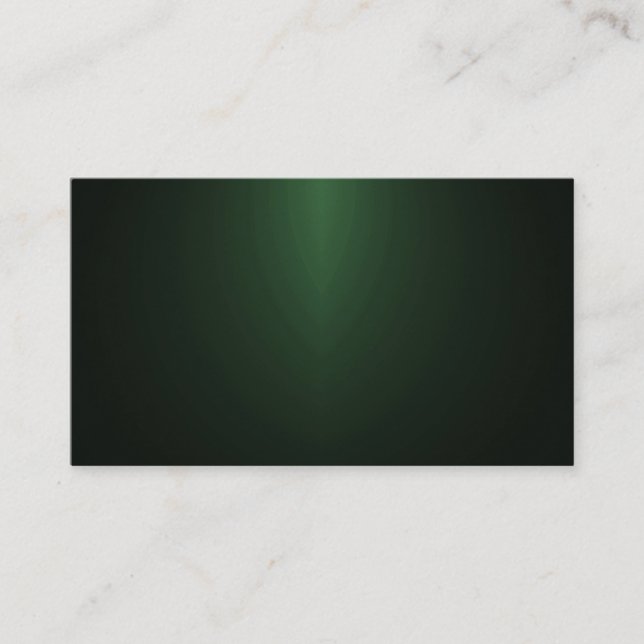 Spotlight Background - Green Business Card (Front)