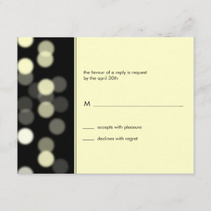 Spotlight Bar/Bat Mitzvah Reply Card