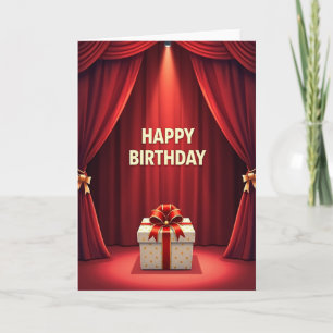 Spotlight Birthday Stage Card