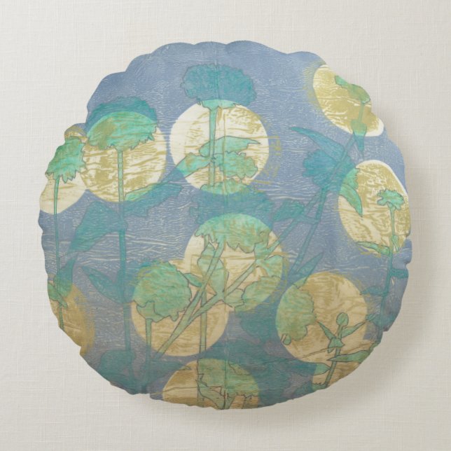 Spotlight Floral I Round Cushion (Front)