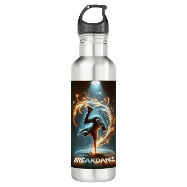 "Spotlight Groove" - ​​dancing in the spotlight! 710 Ml Water Bottle (Front)
