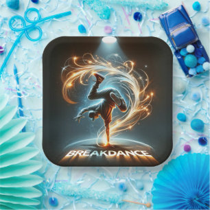 "Spotlight Groove" - ​​dancing in the spotlight! Paper Plate