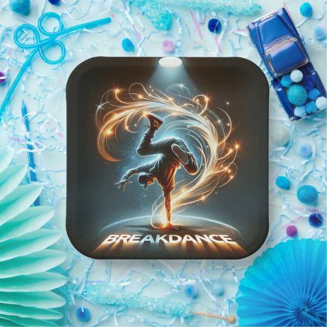 "Spotlight Groove" - ​​dancing in the spotlight! Paper Plate (Party)