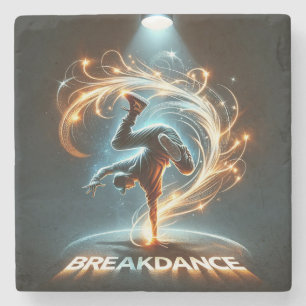 "Spotlight Groove" - dancing in the spotlight! Stone Coaster