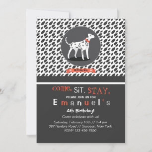 Spotlight on Dalmatian Invitation