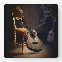 Spotlight on Guitar Wall Clock