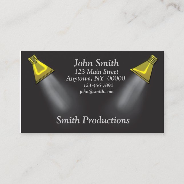 Spotlights Business Card (Front)