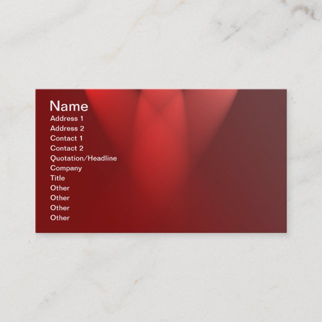 Spotlights-on-red-curtain529 SHINY RED GLOSSY SURF Business Card (Front)