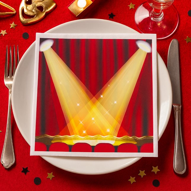 Spotlights On Stage Napkin (Creator Uploaded)