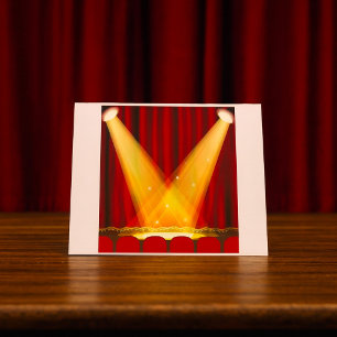 Spotlights On Stage Thank You Card