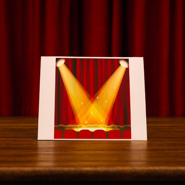 Spotlights On Stage Thank You Card (Creator Uploaded)
