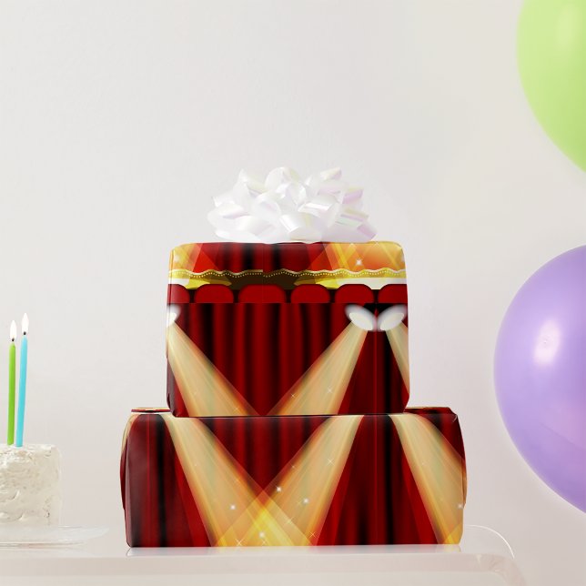 Spotlights On Stage Wrapping Paper (Creator Uploaded)