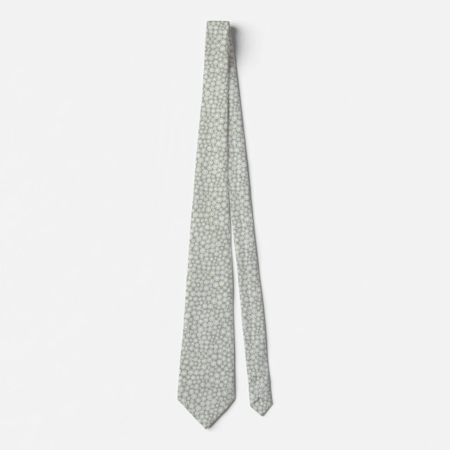 Spots 071215 - Semi-Transparent on Desert Sage Tie (Front)
