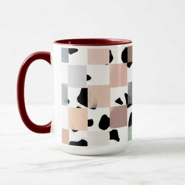 spots and checkers mug (Left)