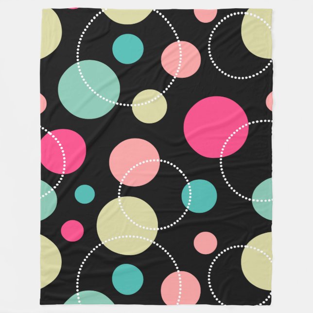 Spots and Circles 150816 Fleece Blanket (Front)