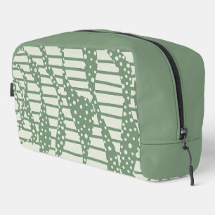 Spots and Stripes 2 - Green Dopp Kit