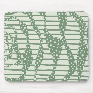 Spots and Stripes 2 - Green Mouse Pad