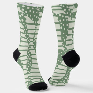 Spots and Stripes 2 - Green Socks