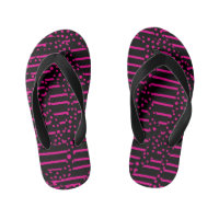 Spots and Stripes 2 - Magenta and Black