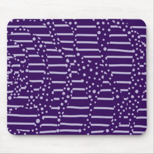 Spots and Stripes 2 - Purple Mouse Pad