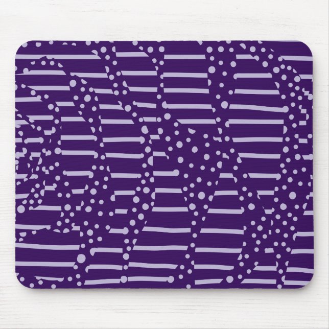 Spots and Stripes 2 - Purple Mouse Pad (Front)