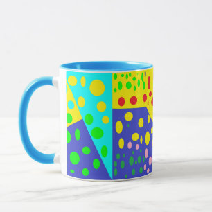 Spots design with many colours bright as daylight mug