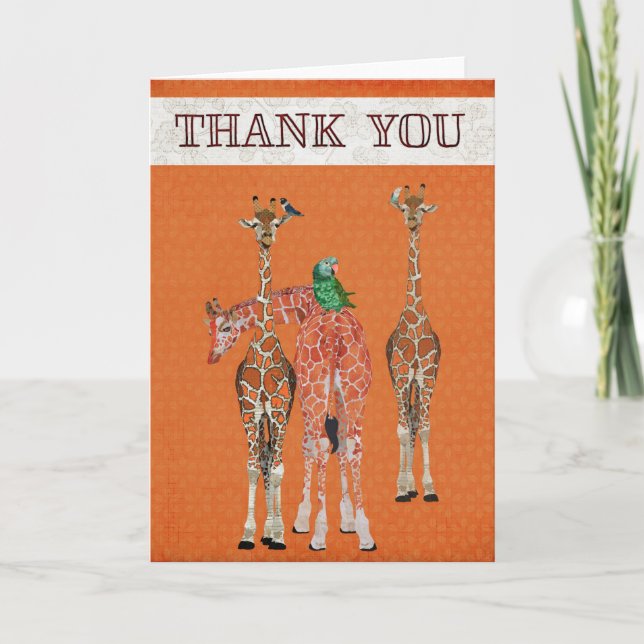 SPOTS & FEATHERS THANK YOU Card (Front)