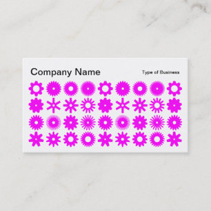 Spots - Magenta on White Business Card