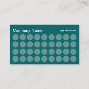 Spots - Ocean Green on Moss Green Business Card