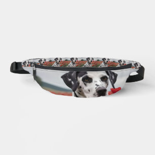 **"Spots of Joy: Dalmatian in a Red Poppy Field"** Bum Bags