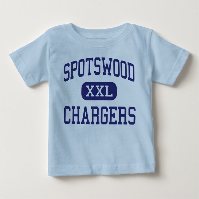 Spotswood - Chargers - High - Spotswood New Jersey Baby T-Shirt (Front)