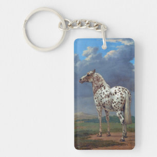 Spotted Appaloosa Horse Key Ring
