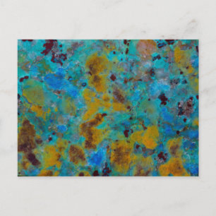 Spotted Blue Chrysocolla Jasper Postcard