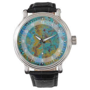 Spotted Blue Chrysocolla Jasper Watch