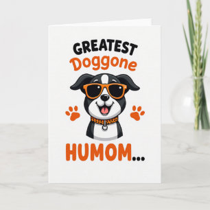 Spotted Cool Dog Friend Card