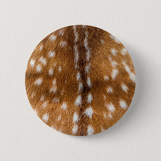 Spotted deer fur texture 6 cm round badge (Front)