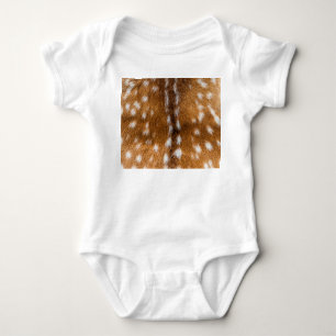 Spotted deer fur texture baby bodysuit
