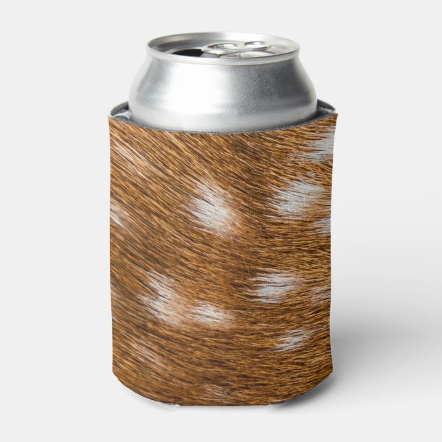 Spotted deer fur texture can cooler (Can Front)