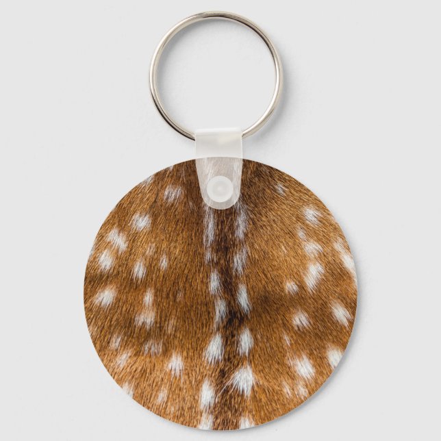 Spotted deer fur texture key ring (Front)