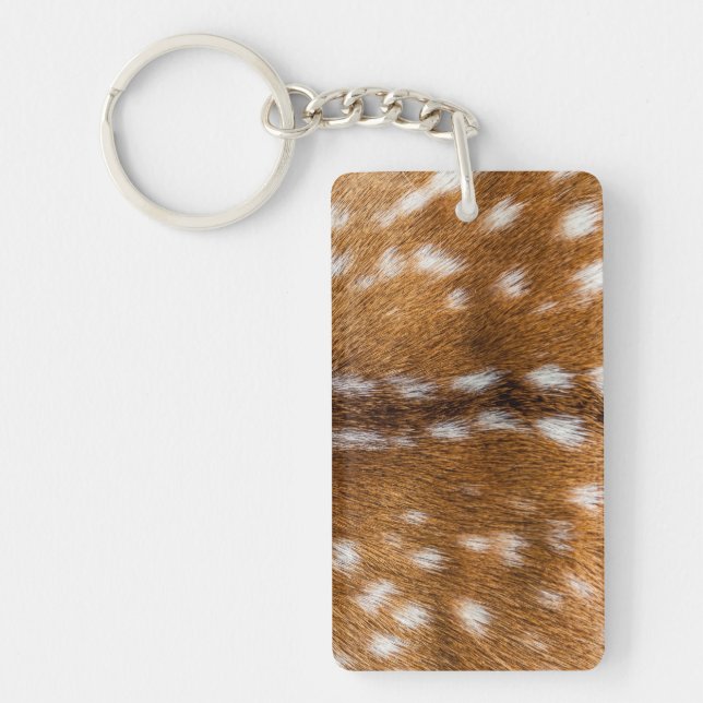 Spotted deer fur texture key ring (Front)
