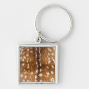 Spotted deer fur texture key ring