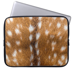 Spotted deer fur texture laptop sleeve