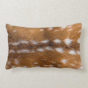 Spotted deer fur texture lumbar cushion