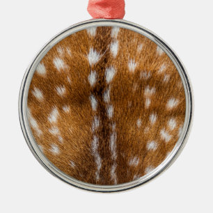 Spotted deer fur texture metal tree decoration