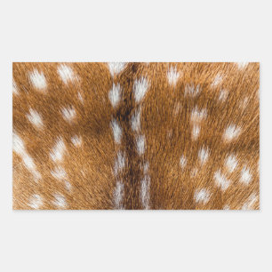 Spotted deer fur texture rectangular sticker