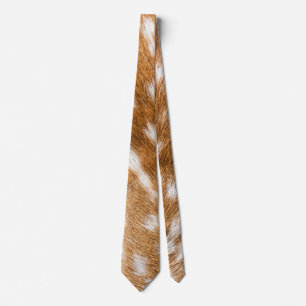Spotted deer fur texture tie