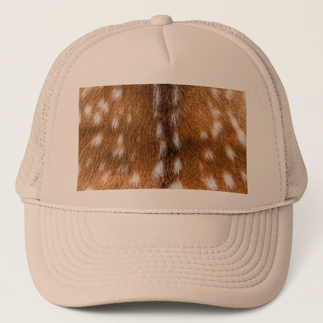 Spotted deer fur texture trucker hat (Front)