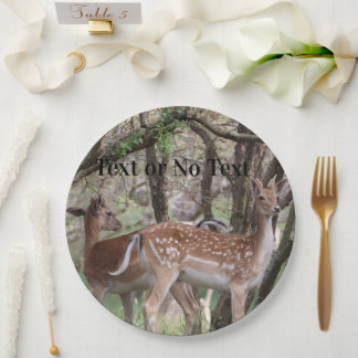 Spotted Deer Wildlife Premium Party Paper Plates