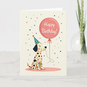 Spotted Dog Sweet Birthday Card