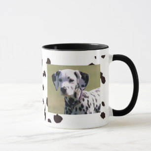 Spotted Drinkware Mug with Dalmation Dog Photo